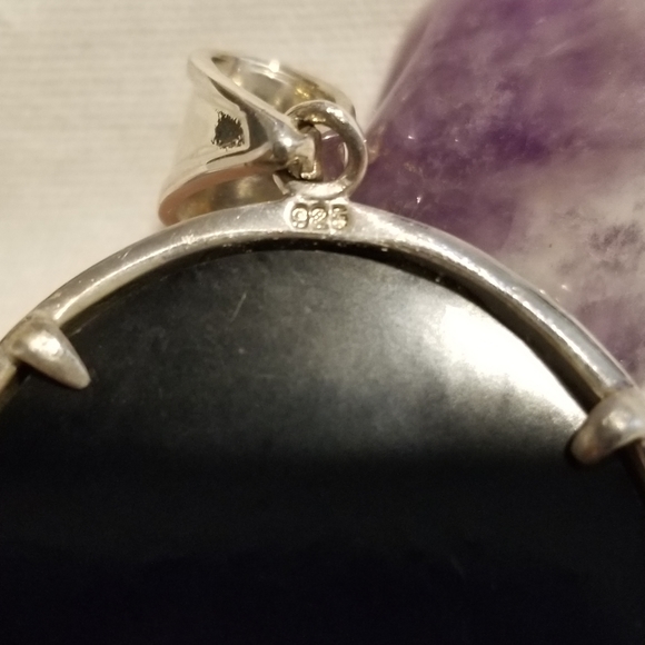 *Vintage Angel Carved Black Onyx Cameo - Picture 4 of 5